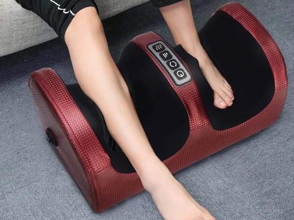Shiatsu fotmassageapparat elektrisk massagevärmare