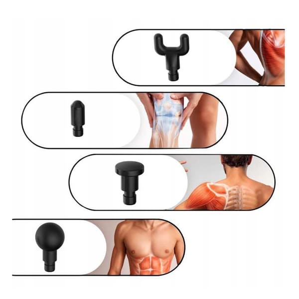 Vibrationsmassagepistol massageapparat med LCD-display