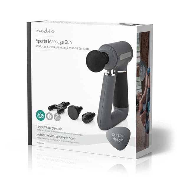 NEDIS Sportmassagepistol 6 massagelägen Grå