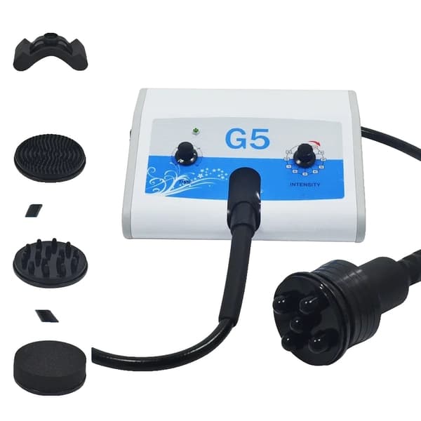 Vibrerende Massager, Fem Formede Hoveder, Justerbare Hastighedsniveauer, Hudstramningsfunktion