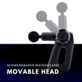 Miniatyrbild 3 av 4: MEDIVON Gun TYTAN PRO sladdlös bärbar massagepistol - 5 lägen - 13 huvuden - svart