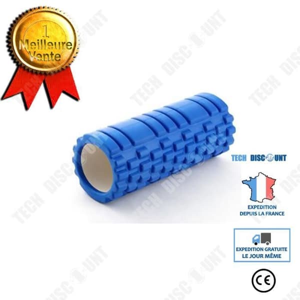TD® TECH RABATT Massage Roller Foam Roller Sport Fitness i Blue EVA Foam