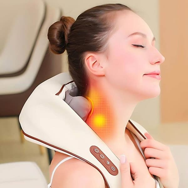 Shiatsu Nackmassage med Värmeterapi | Batteridriven