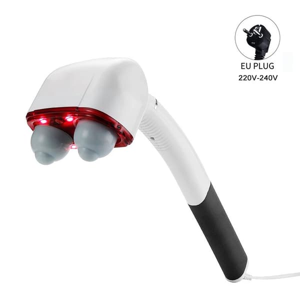 Håndholdt rygmassager, elektrisk dybdegående percussion, justerbare intensitetsniveauer,EU stik