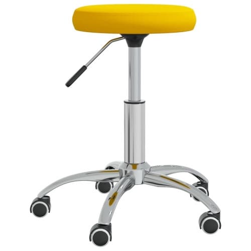 Massagepall senapsgul sammet