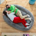 Miniatyrbild 4 av 11: Hundsäng för människor  Human Dog Bed XXL InnovaGoods Grey