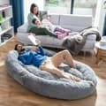 Miniatyrbild 7 av 11: Hundsäng för människor  Human Dog Bed XXL InnovaGoods Grey