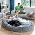 Miniatyrbild 1 av 11: Hundsäng för människor  Human Dog Bed XXL InnovaGoods Grey