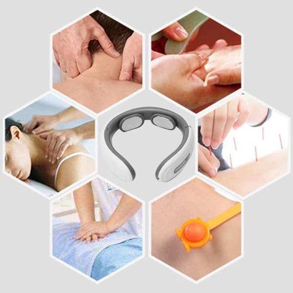 TENS & EMS Nackmassage 2-i-1 | Elektrisk Nackmassagerare
