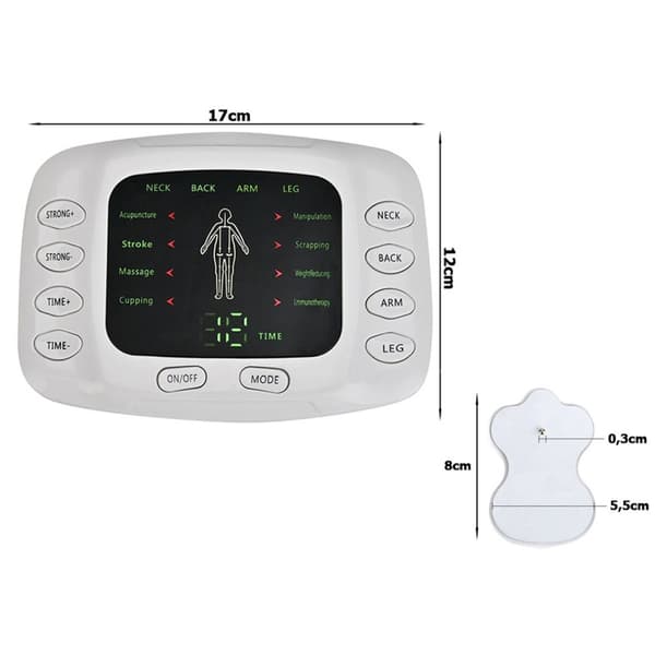 TENS Elektrostimulator för Muskel- och Nervmassage EMS