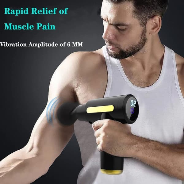 Massagepistol / Muskelpistol / Massagepistol - Trådløs - Sort