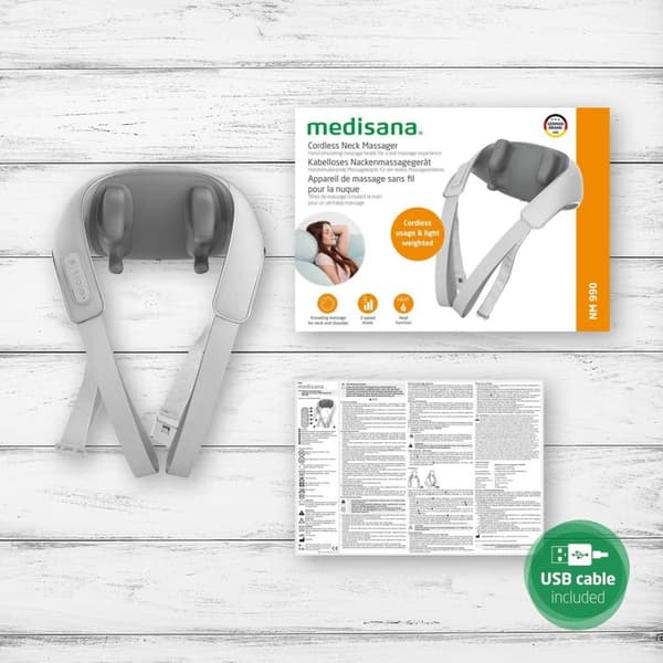 Medisana NM 990 massageapparat til hals, grå