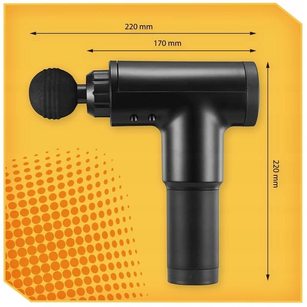 MASSAGE GUN PRO 4 TIPS - Kraftfull kroppsmassageapparat