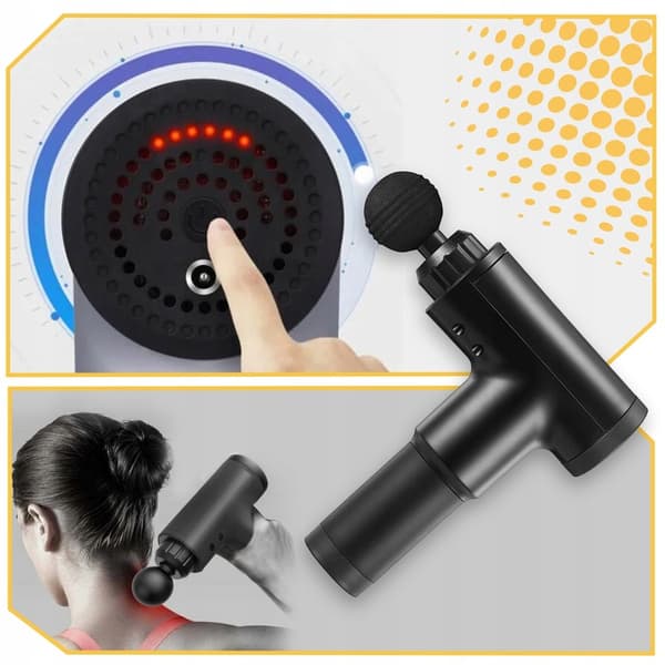 MASSAGE GUN PRO 4 TIPS - Kraftfull kroppsmassageapparat