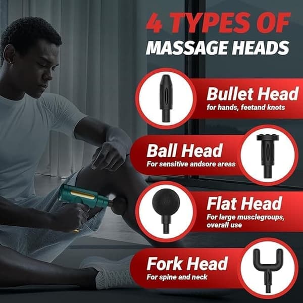 OBOSOE Mini Massagepistol / Muskelpistol / Massagepistol – Trådløs, bærbar og kraftfuld muskelafslapning
