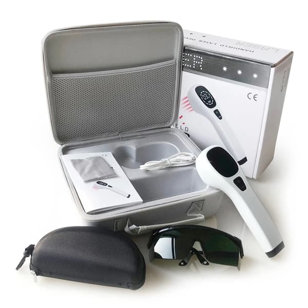 Laserhoitolaitteet, 4x808nm & 12x650nm laser, USB-lataus, ergonominen muotoilu,1 setti