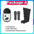 Miniatyrbillede 2 af 2: Luftkompressions benmassageapparat, justerbart tryk, alsidig kropsbrug,Pakke A, 220V