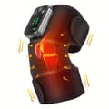Miniatyrbillede 2 af 2: Knee Massager, Vibrationsterapi, LED-controller, Justerbart støttebælte,Sort