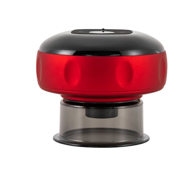 Elektrisk koppmassageapparat, 12 växlar sugkraft, justerbar temperatur 38-45℃, lätt och bärbar,svart