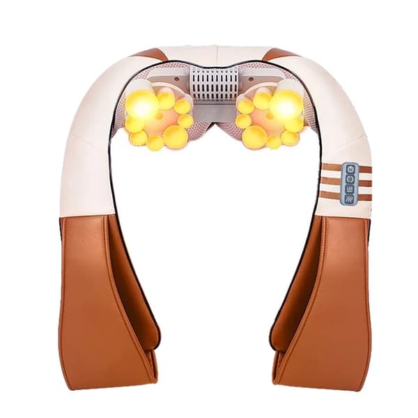 Shiatsu ryg nakke skulder massage tørklæde, Infrarød opvarmet, Smertelindring, EU-stik, P2-Z-C