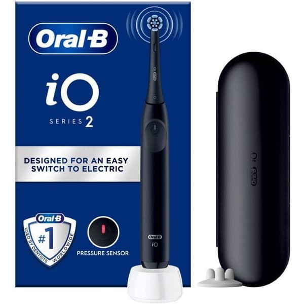 Multifunktionsvårdsapparat - Oral-b iO2 Night Black vårdkolumn + reseetui