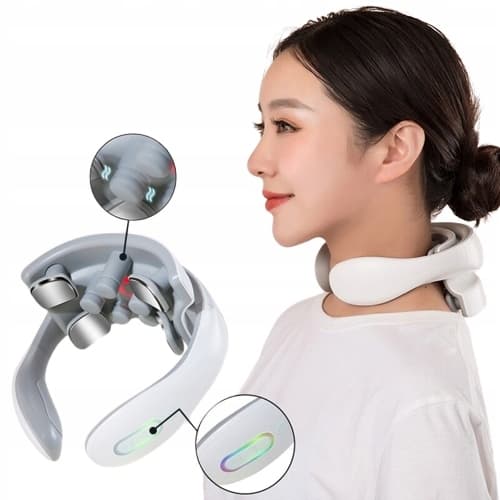 Massageapparat Elektrostimulator Nacke Magmuskler Ems Tens 5 Lägen USB