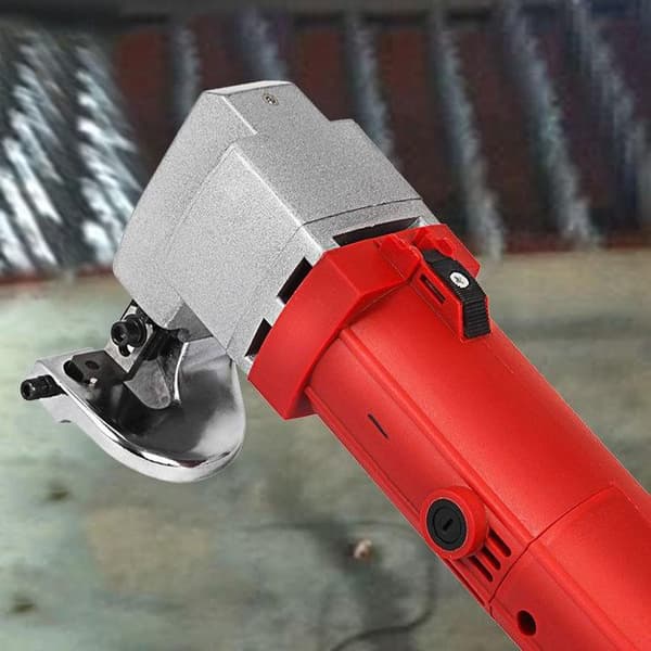 500W 2000RPM 2,5 mm elektrisk plåtsax, utmärkt skärförmåga, ergonomiskt handtag, utbytbar kolborstedesign, lätt att använda, bred applikation