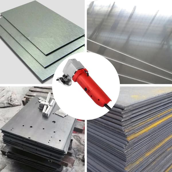 500W multifunktionell elektrisk plåtskärare, för skärning av stål och aluminiumplåt