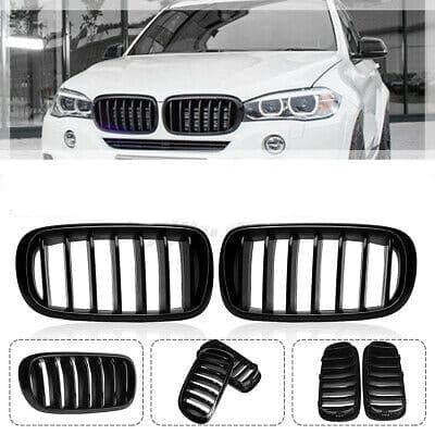 Pair Par Front Fr�mre Bumper Kidney njure Grille Grill For BMW X5 F15 X6 F16 F85 F86 2014-2017