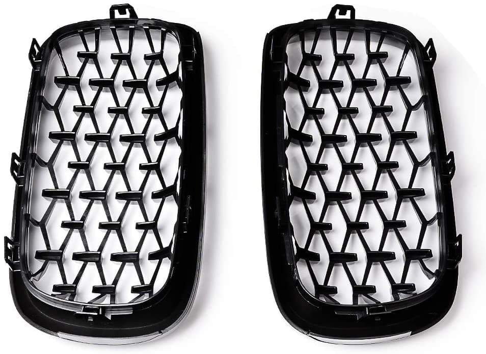 Front Fr�mre Kidney njure Diamond Meteor Grill Grille For BMW X5 F15 X6 F16 2014-2017