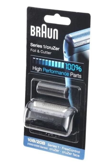 Braun 10B Series 1 reservedel til barbermaskine - folie + skæreblade - sort