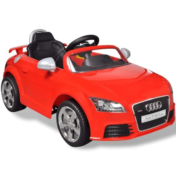 vidaXL Audi TT RS Sit Bil for børn med hvid fjernbetjening Rød