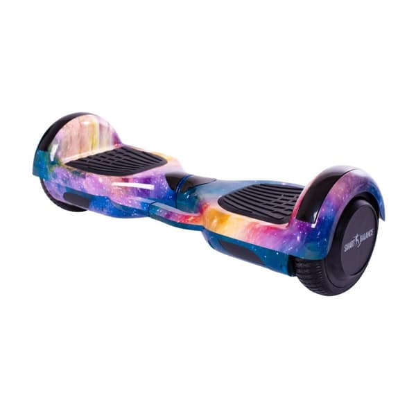 Smart Balance Original Hoverboard, Regular Galaxy Orange Handle, 6.5 tommer, Dual Motors 36V, 700Wat, Bluetooth-hojttalere,  LED-lys