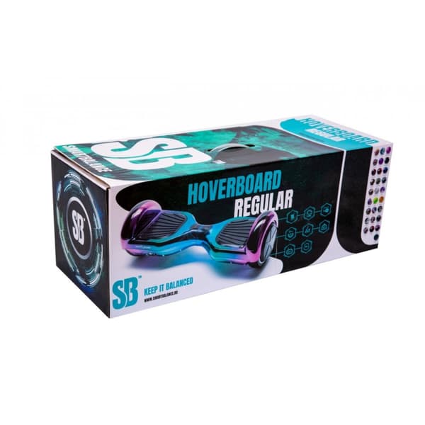 Smart Balance Original Hoverboard, Regular Purple, 6.5 tommer, Dual Motors 36V, 700Wat, Bluetooth-hojttalere,  LED-lys