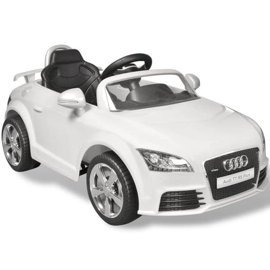Elbil För Barn Audi Tt Rs Med Fjärrstyrning Vit