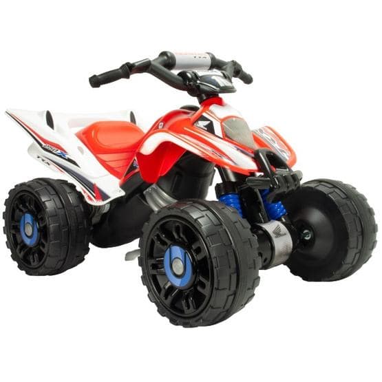 Injusa - Elbil Quad Honda Atvboys 12V 92 Cm Rød/Hvid