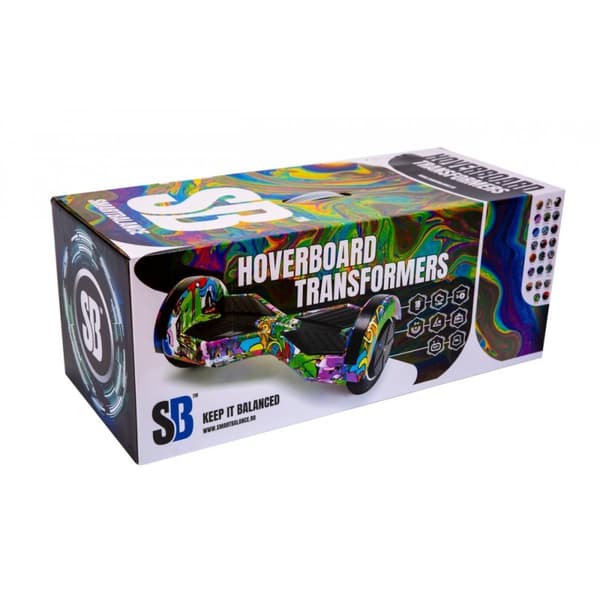 Package Smart Balance™ Hoverboard 6.5 inch, Transformers Abstract + Hoverseat with Suspensions, Motor 700 Wat, LED