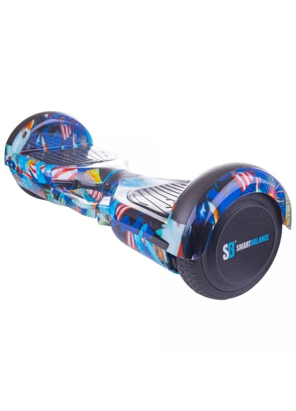Package Smart Balance™ Hoverboard 6.5 inch, Regular America Handle + Hoverseat, Motor 700 Wat, Bluetooth, LED