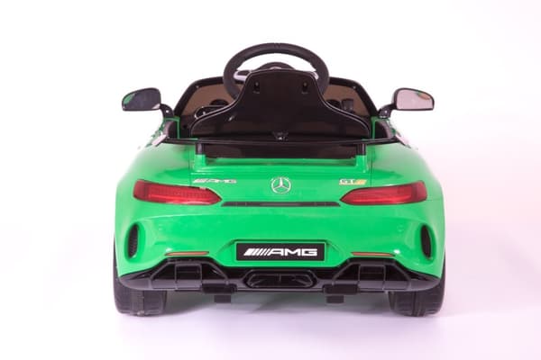Mercedes GTR AMG Grön till Barn 12V m/2.4G fjärrkontroll och Gummihjul