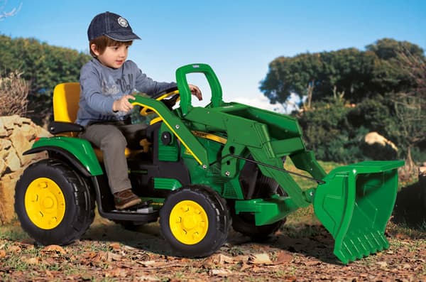 John Deere Ground Loader EL Traktor med skopa 12V