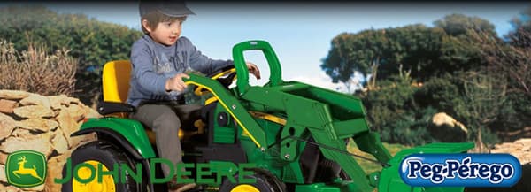 John Deere Ground Loader EL Traktor med skopa 12V