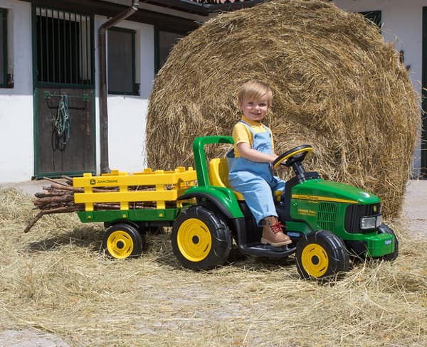 John Deere Stake-Side Trailer för John Deere eltraktorer