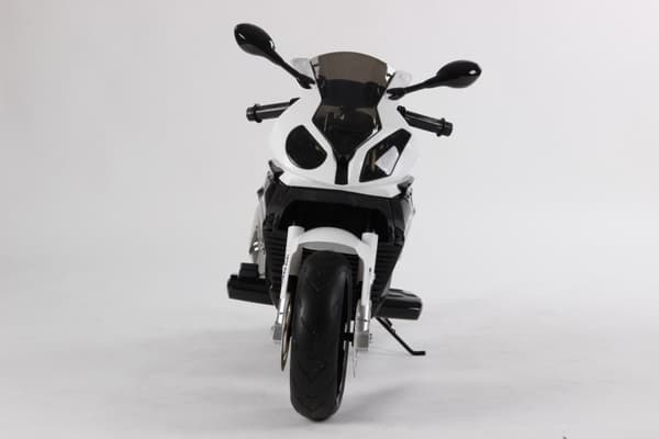 BMW S 1000 RR Motorcykel till Barn 12V med gummihjul, Sort