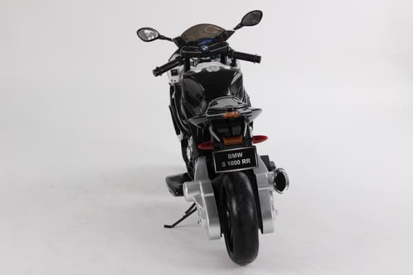 BMW S 1000 RR Motorcykel till Barn 12V med gummihjul, Sort