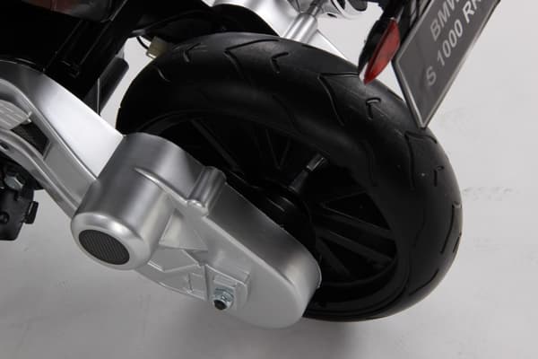 BMW S 1000 RR Motorcykel till Barn 12V med gummihjul, Sort