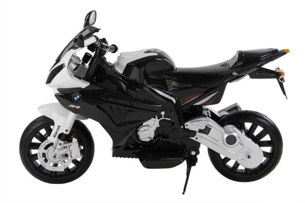 BMW S 1000 RR Motorcykel till Barn 12V med gummihjul, Sort