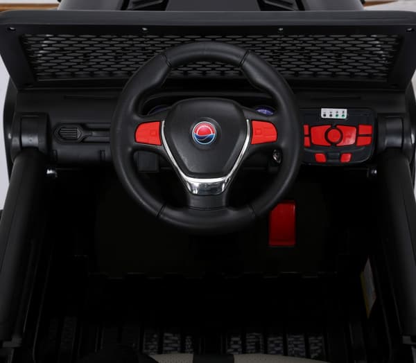 Sport SUV 4x4 elbil 12v m/4x45W + Gummihjul + fjärrk.