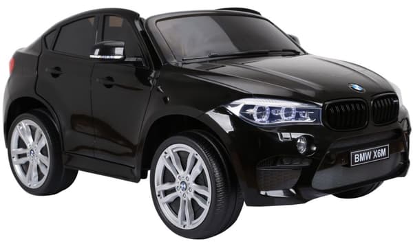 BMW X6 M 12v XXL Svart med Gummihjul + 2.4G + 10AH