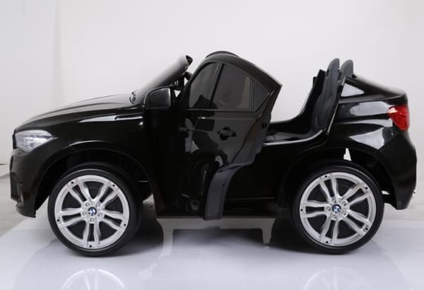 BMW X6 M 12v XXL Svart med Gummihjul + 2.4G + 10AH