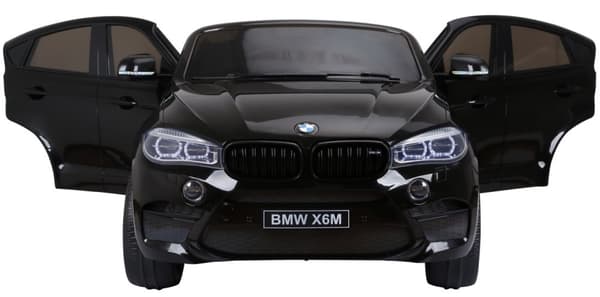 BMW X6 M 12v XXL Svart med Gummihjul + 2.4G + 10AH